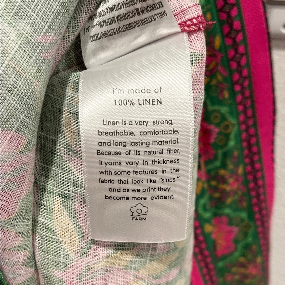 FARM Rio Pink Floral Maxi Dress with Green Accents - Picture 7 of 7